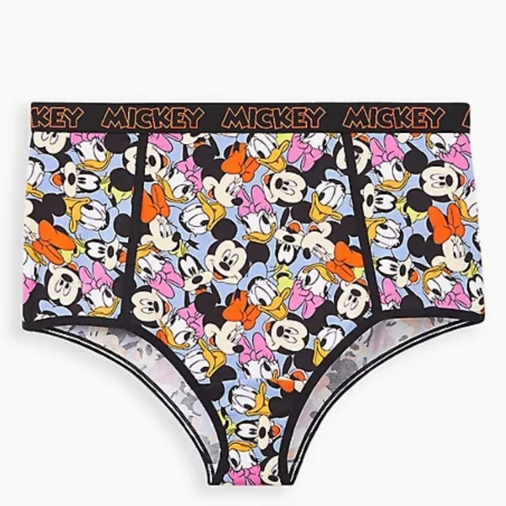 🆕️ 3X DISNEY MICKEY MOUSE & FRIENDS HIGH WAIST PANTY - COTTON